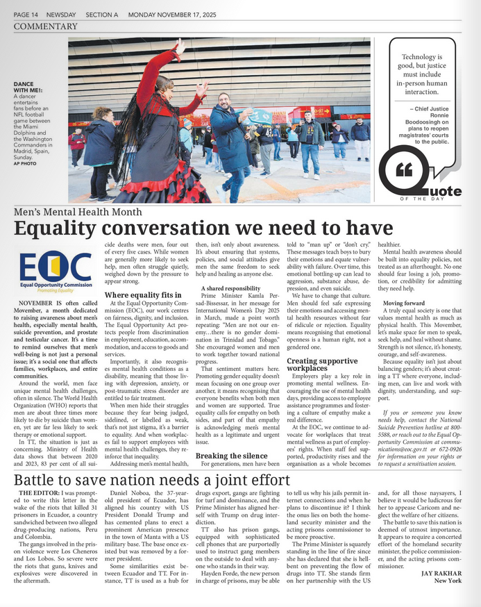 Men’s Mental Health Month